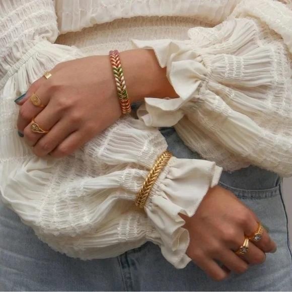 NEW 18K GOLD ADJUSTABLE BRACELET, NICE BRACELET, CUTE BRACELET. - Picture 8 of 10